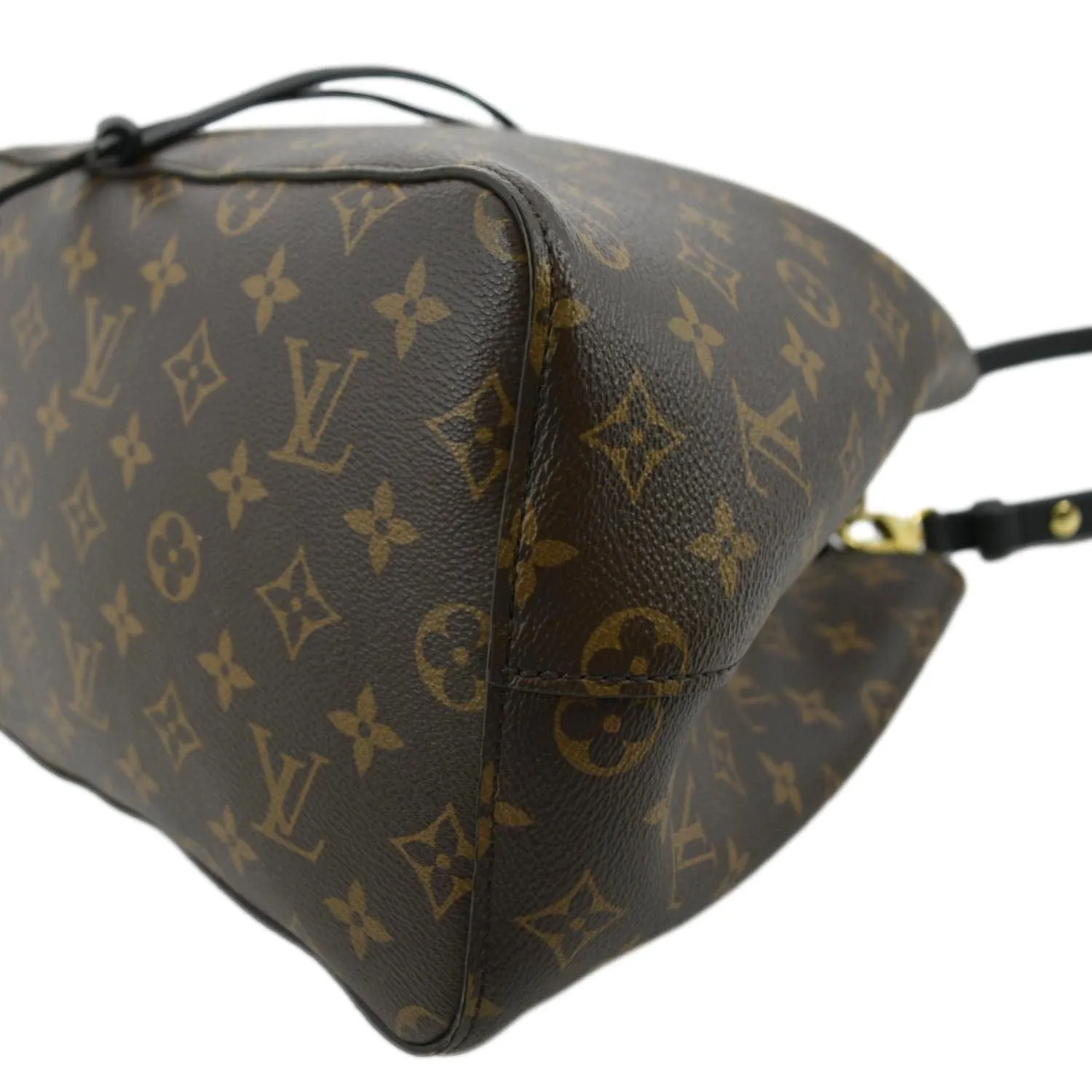 LOUIS VUITTON Neonoe Monogram Canvas Shoulder Bag Black