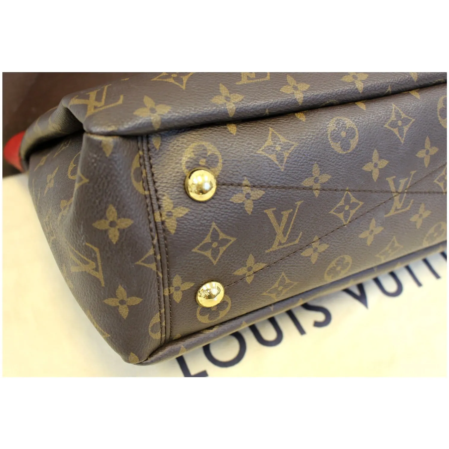 LOUIS VUITTON Pallas Chain Shopper Bag Monogram Canvas Cherry - 15% OFF
