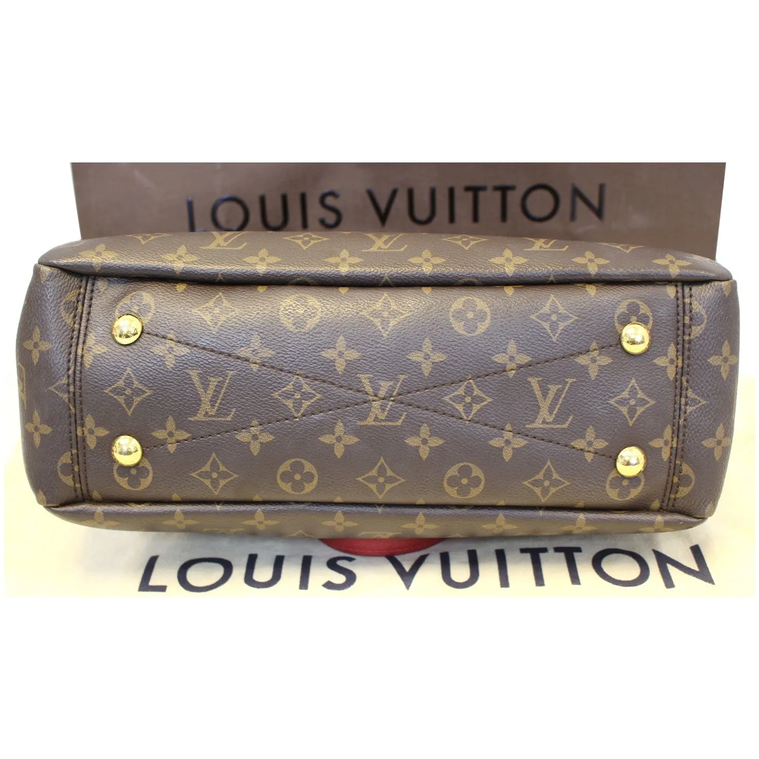 LOUIS VUITTON Pallas Chain Shopper Bag Monogram Canvas Cherry - 15% OFF