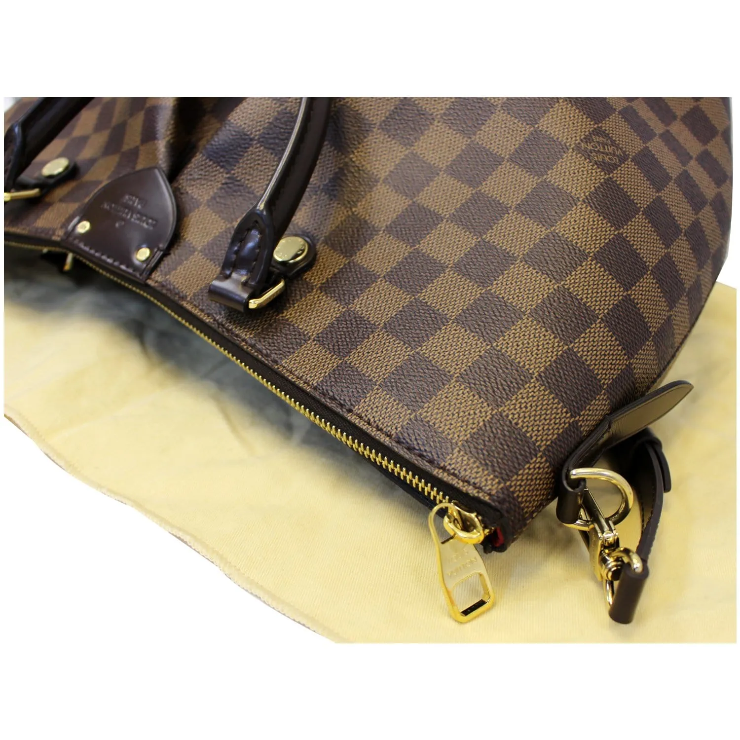 LOUIS VUITTON Siena MM Damier Ebene Shoulder Handbag