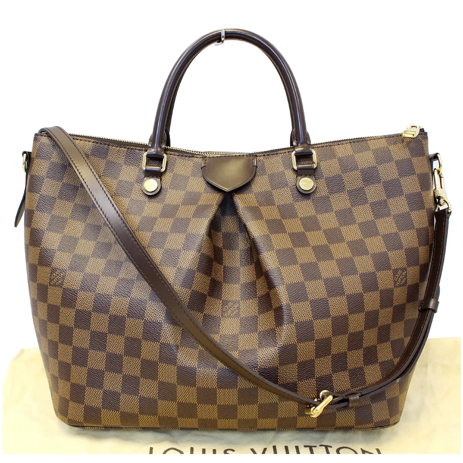 LOUIS VUITTON Siena MM Damier Ebene Shoulder Handbag