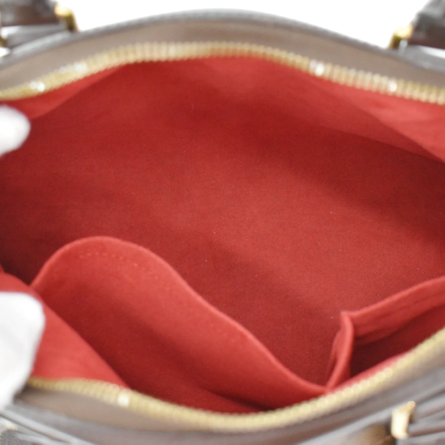 LOUIS VUITTON Trevi PM Damier Ebene Shoulder Bag Brown