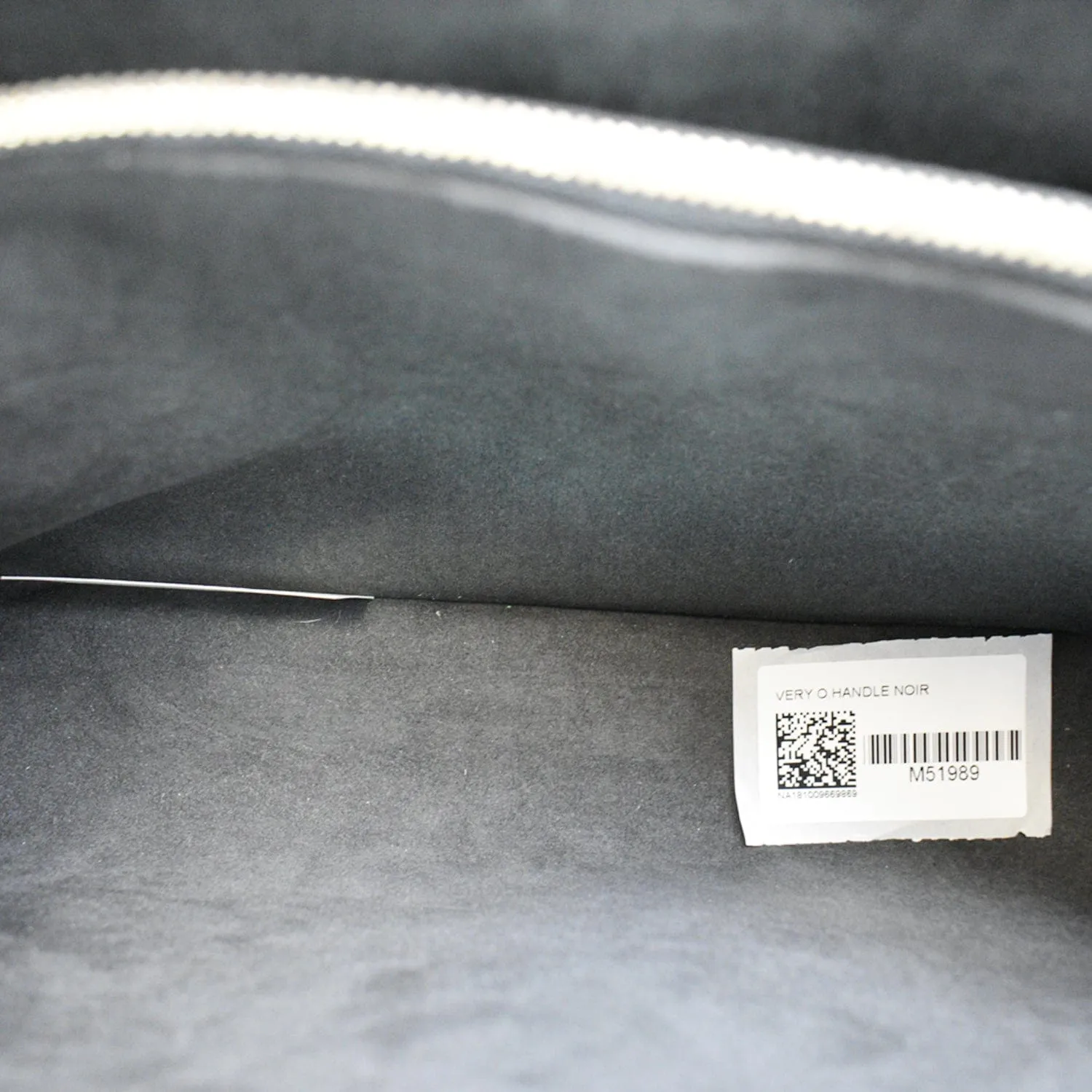 LOUIS VUITTON Very One Handle Calfskin Monogram Shoulder Bag Black