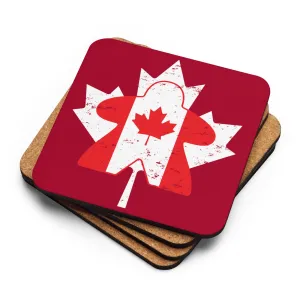 Maple Leaf Canadian Flag Meeple Board Game Coaster