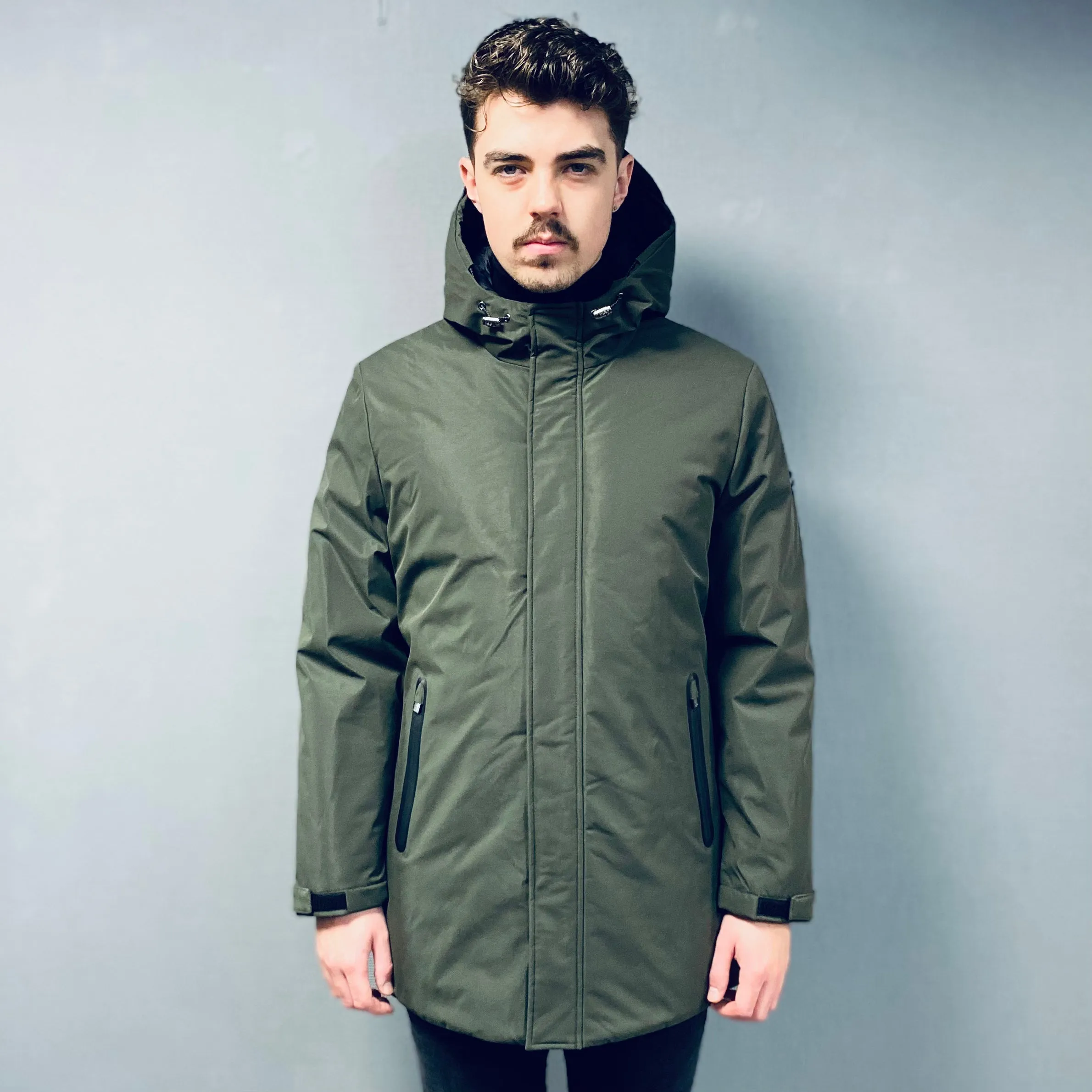 Markup Military Green Parka