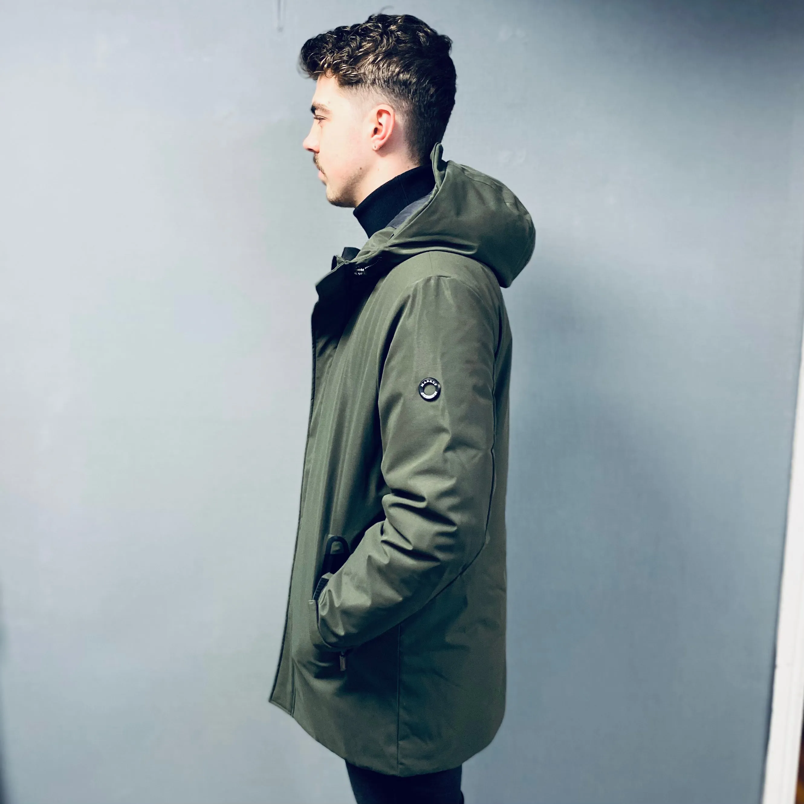 Markup Military Green Parka