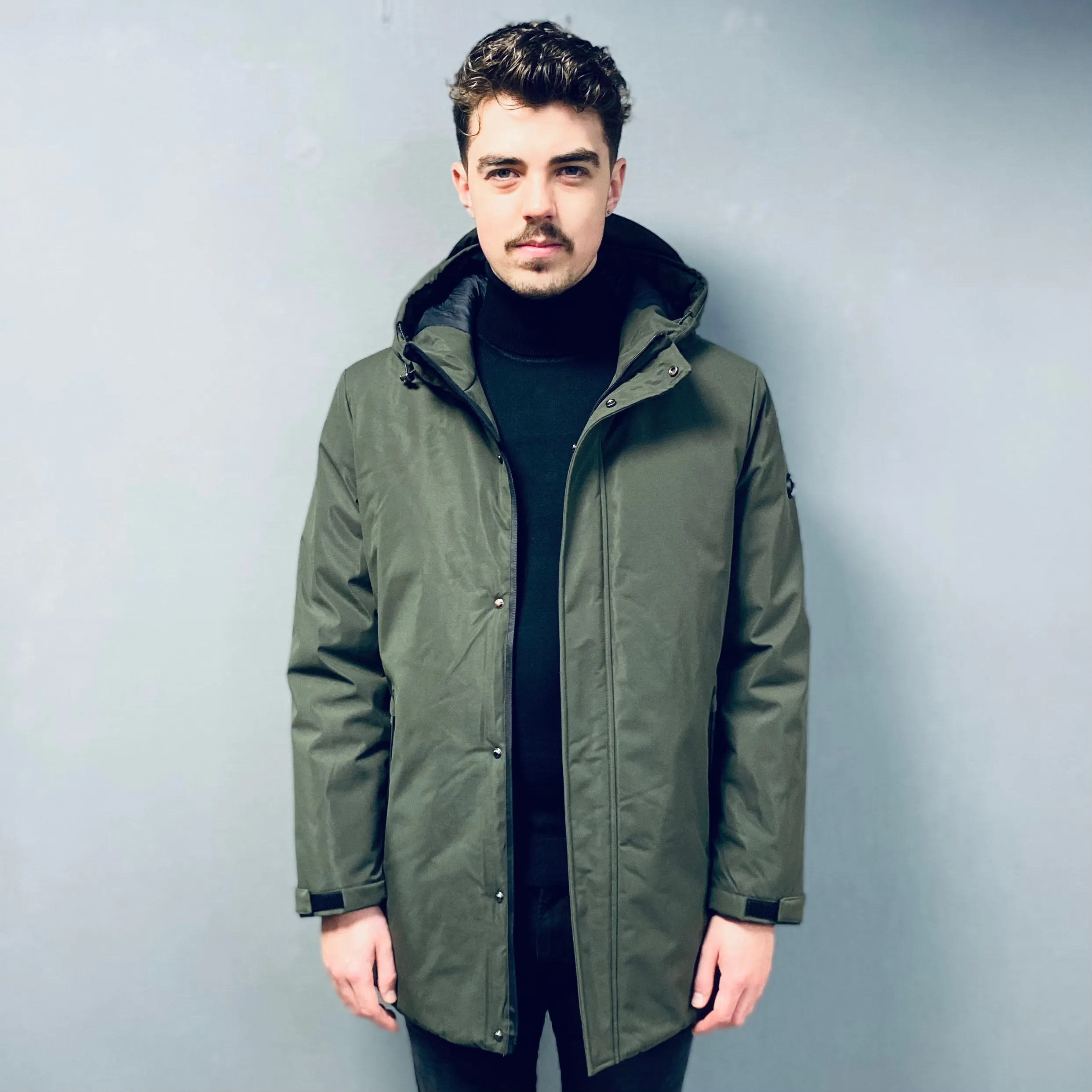 Markup Military Green Parka