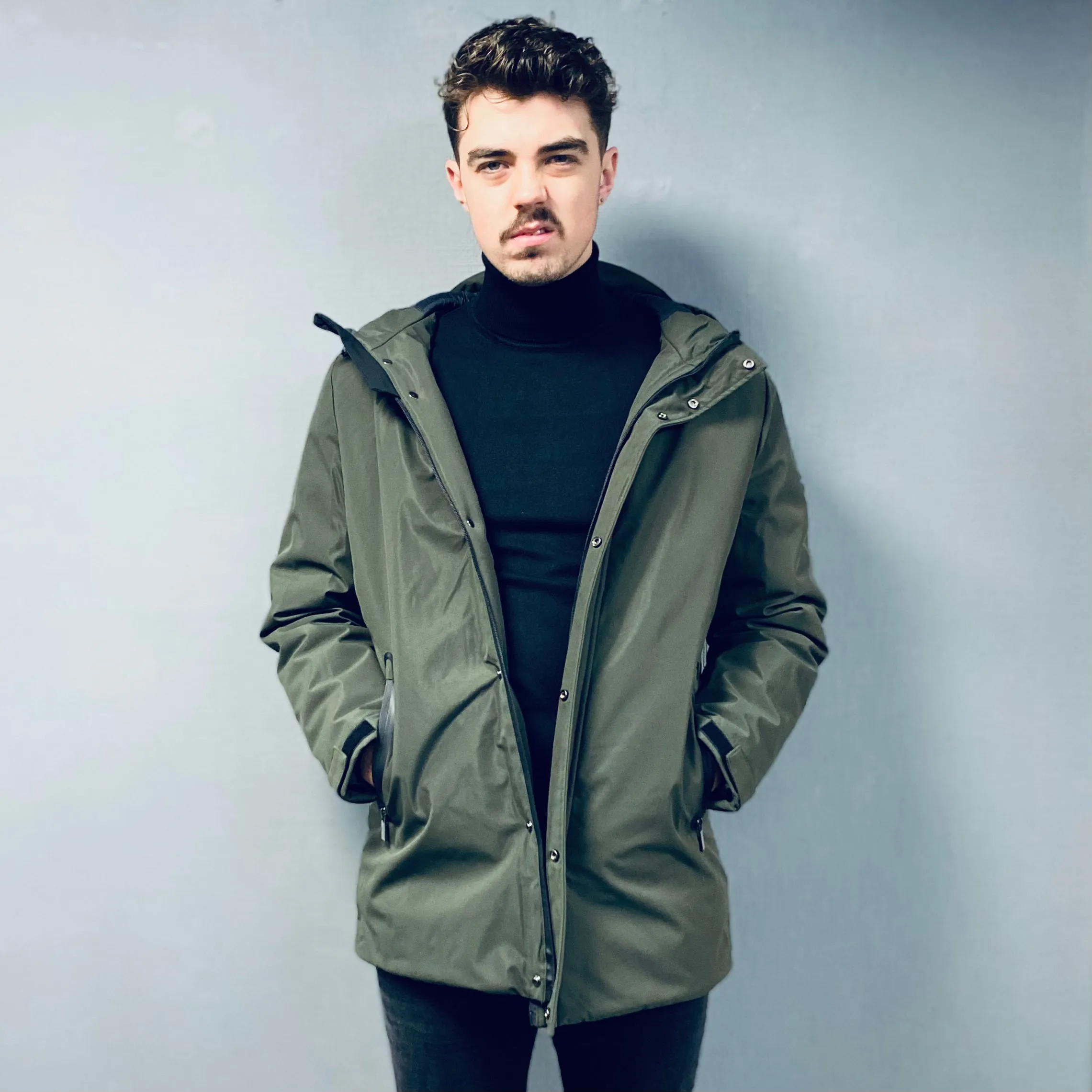 Markup Military Green Parka