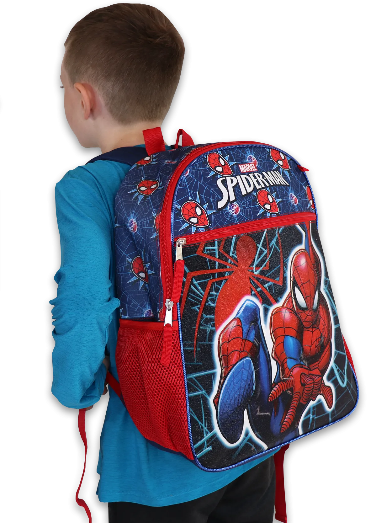 Marvel Spider-Man Boys 16" Backpack 5-Piece School Set