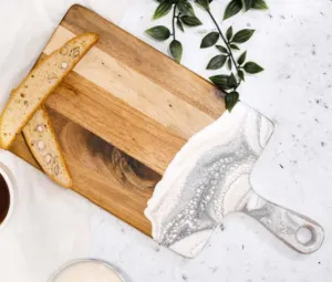 Medium Acacia Cheese Board Marble