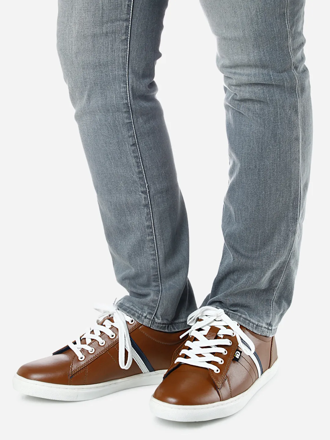 Men's Tan Lace Up  Casual Sneaker (ID3056)