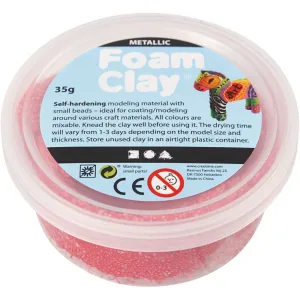 Metallic Red Colour Small Bead Modelling Material With Plastic Tub 35 g