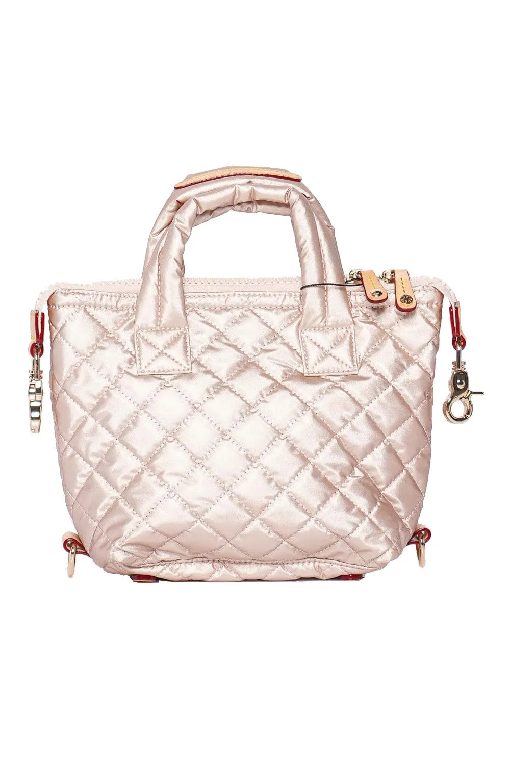 Micro Sutton Pale Rose Metallic Tote