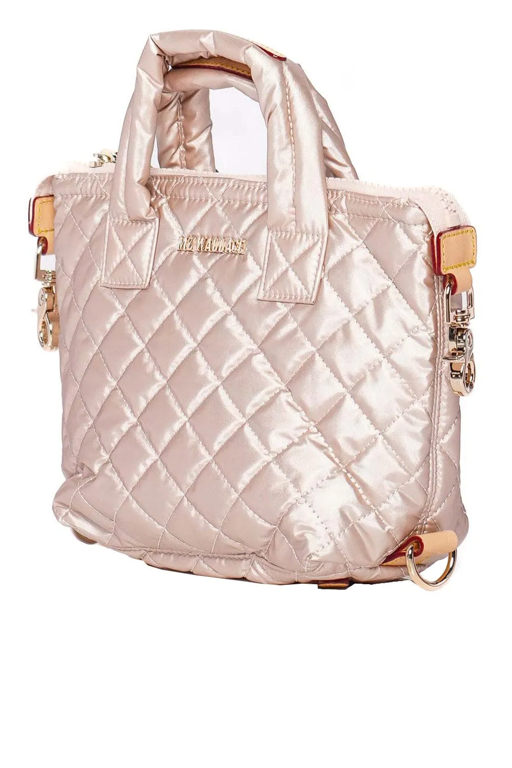 Micro Sutton Pale Rose Metallic Tote