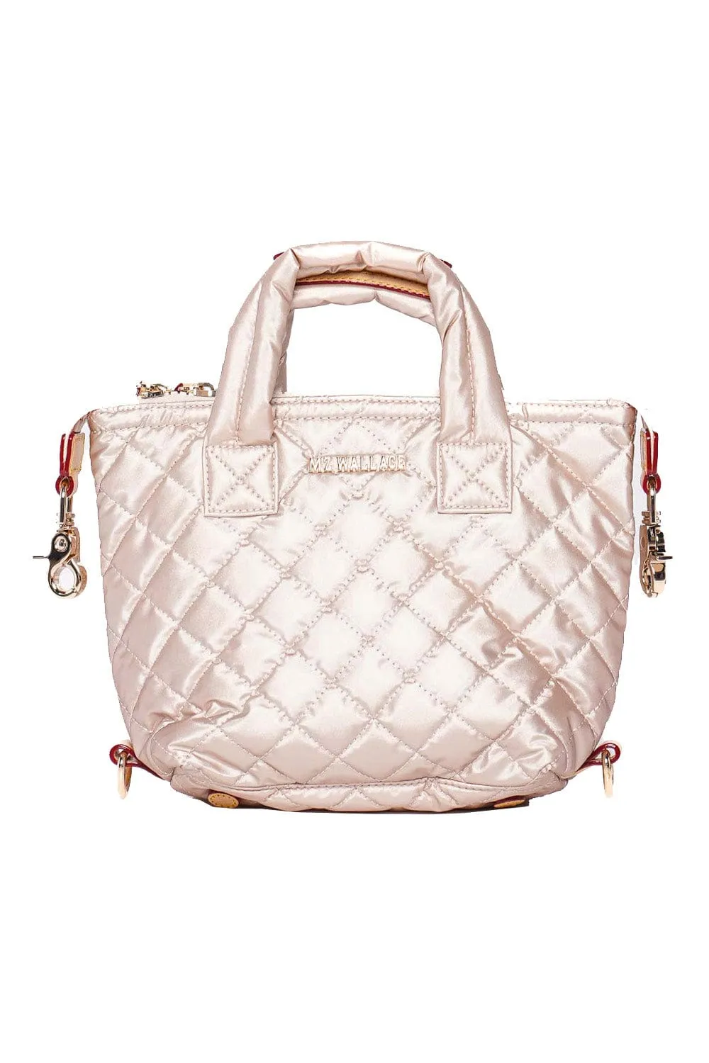 Micro Sutton Pale Rose Metallic Tote