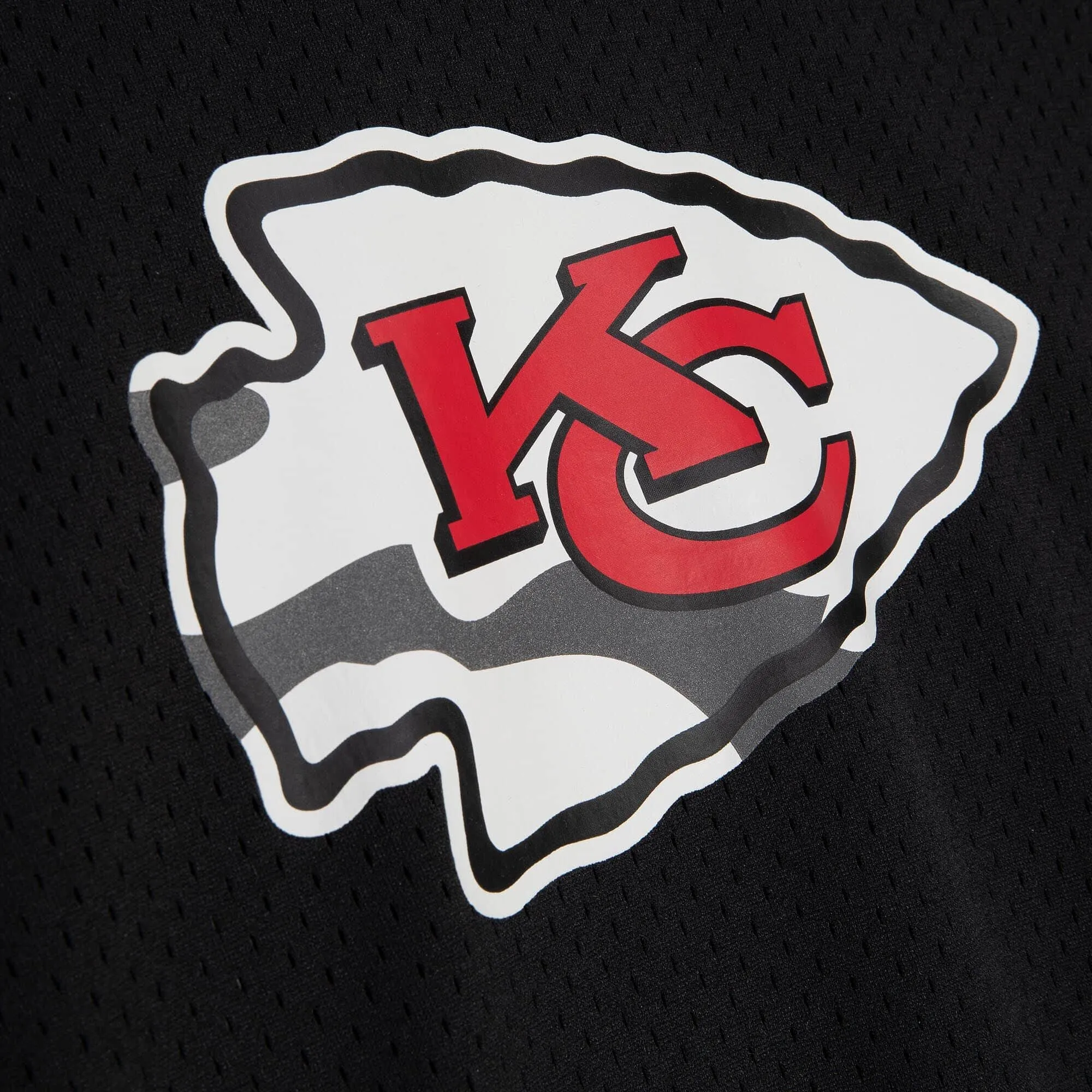 MITCHELL & NESS CAMO REFLECTIVE MESH CREW NECK KANSAS CITY CHIEFS