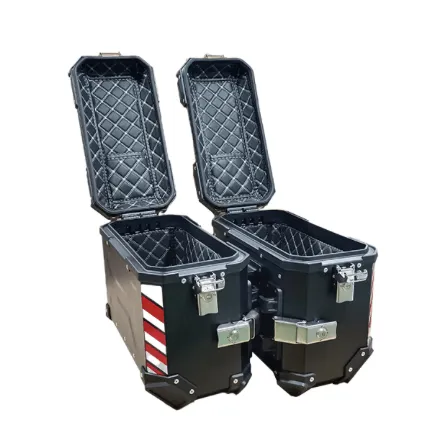 Motorcycle Pannier Box (2x Side 37L) 66Bhp