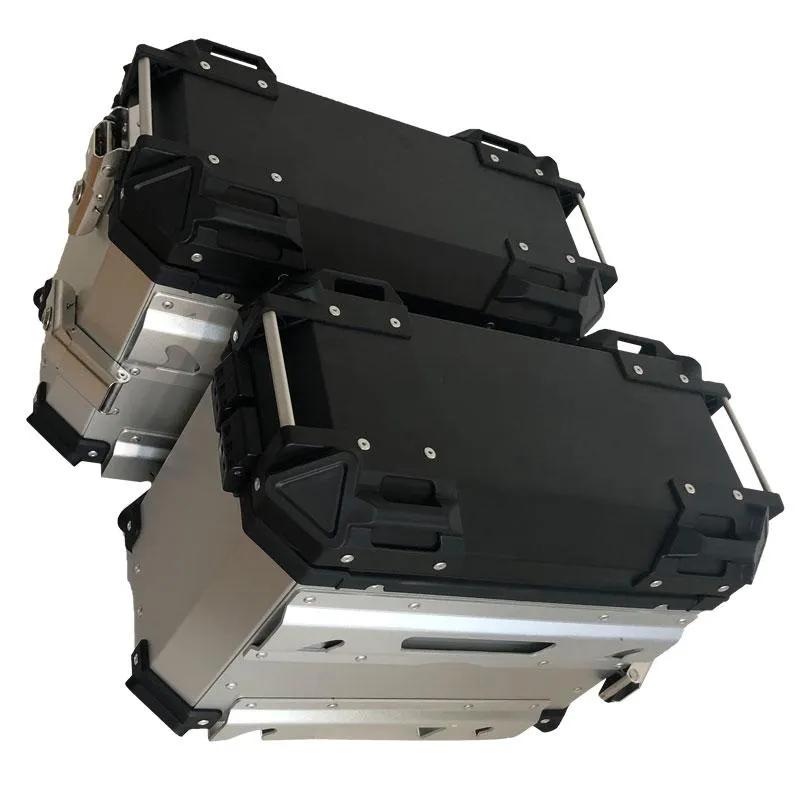 Motorcycle Pannier Box (2x Side 37L) 66Bhp