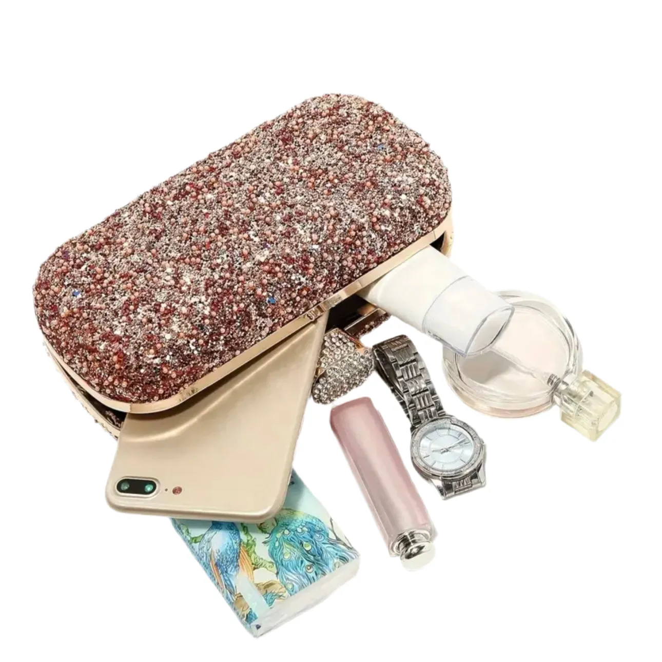 Multicolor Rhinestone Evening Bag