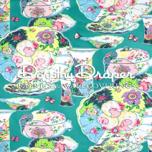 Nelson Imari Plate Green Fabric