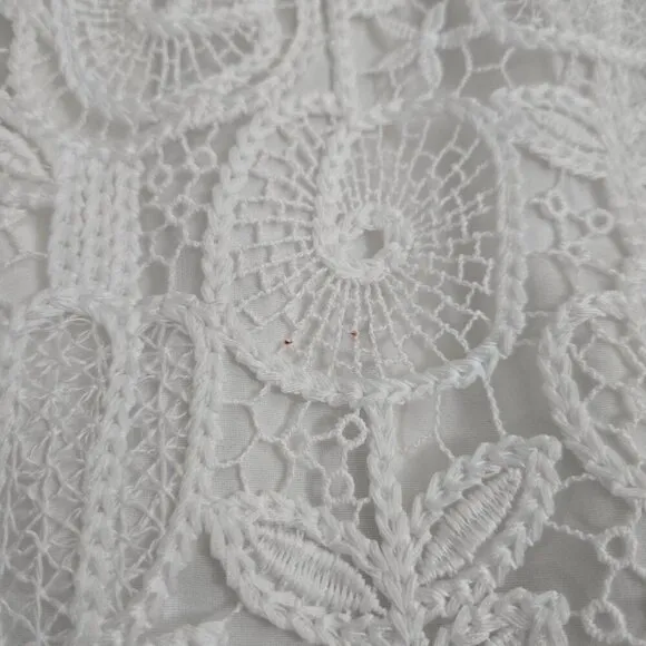 NEW For Love &amp; Lemons Harriet Mini Dress XS White Lace Rosette