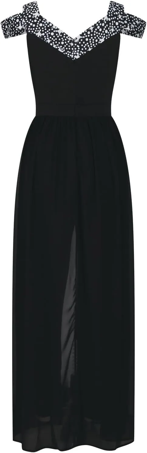 NEW Retails $80 Printed V Neck off-the shoulder high waisted jumpsuit, Black, Sz XL