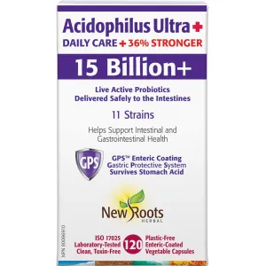 New Roots Acidophilus Ultra   15 Billion 120 Veg Capsules