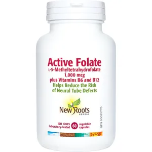 New Roots Active Folate 60 Veg Capsules