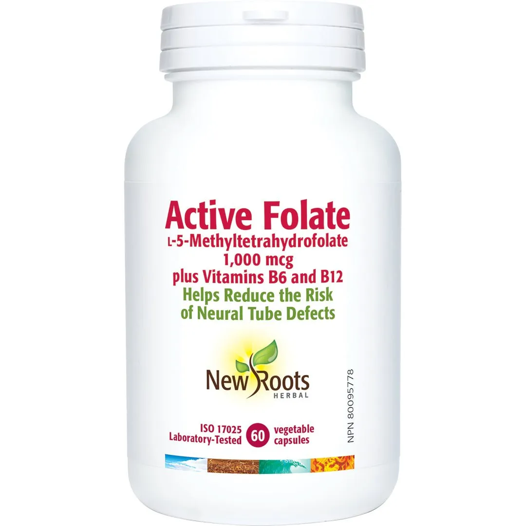 New Roots Active Folate 60 Veg Capsules
