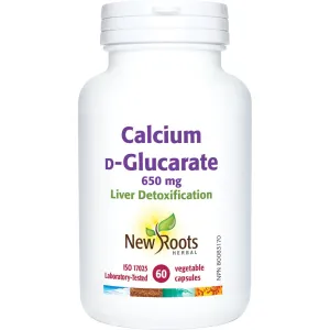New Roots Calcium ᴅ‑Glucarate 60 Veg Capsules
