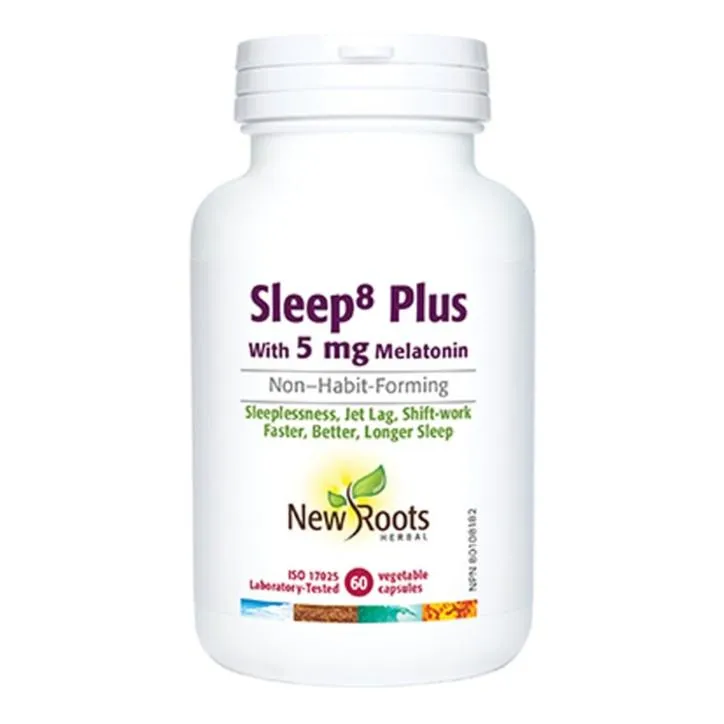New Roots Sleep 8 Plus 60 Veg Capsules