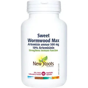 New Roots Sweet Wormwood Max Artemisia annua 500 mg 60 Veg Caps