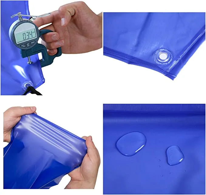 New Surblue Waterproof Anti-Corrosion Chemical Resistant Vinyl Apron! Great for Industrial Use, Dish washing, Lab Work, Butcher, Dog Grooming, Cleaning Fish (Blue)
