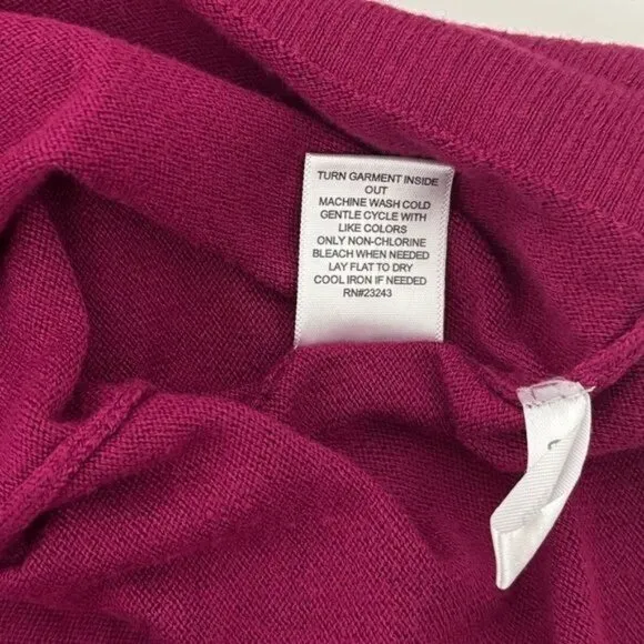 New York &amp; Company Cardigan XXL Red Dynamic Button Preppy Dark Academia Y2K Boho