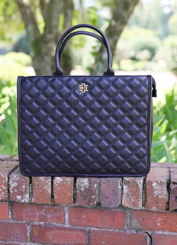NIALL TOTE-BLACK QUILTED DQ