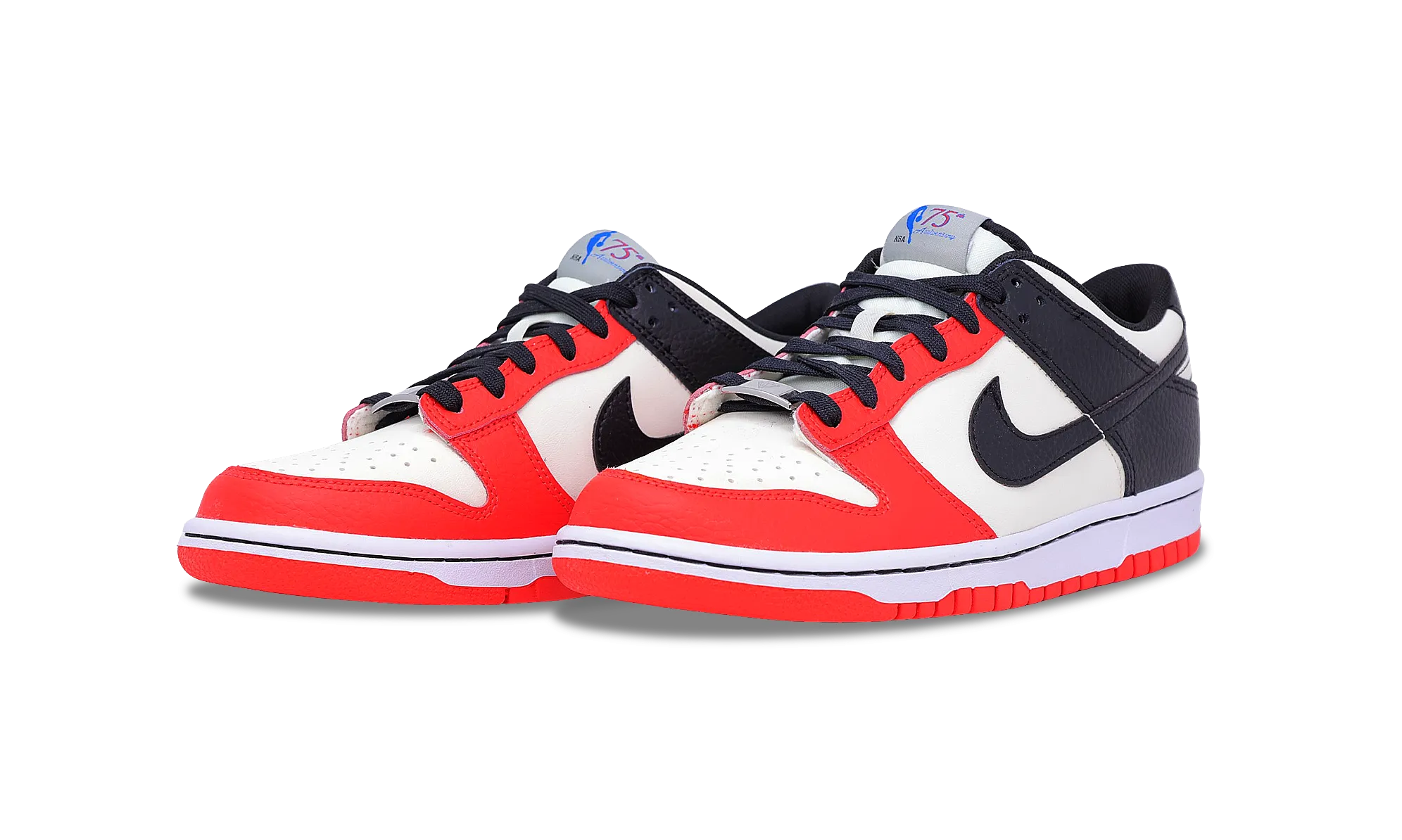 Nike Dunk Low EMB x NBA 75th Anniversary GS (DO6288-100) Grade School Size 5Y-7Y