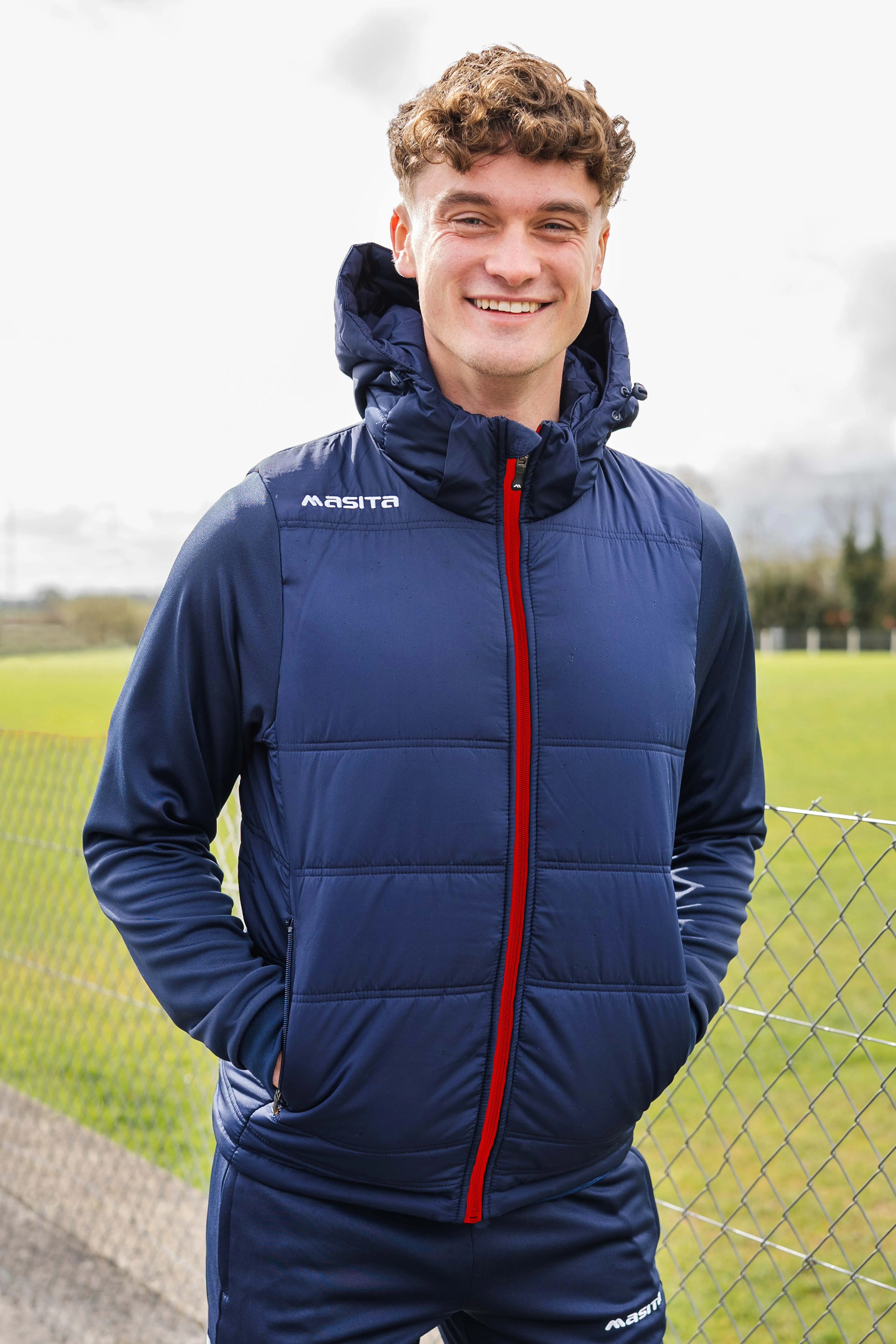 Nova Padded Jacket Navy/Red