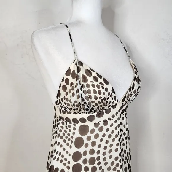 NWT Milly of New York 100% Silk Polka Dot Fit n Flare Dress Size 4