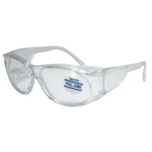 ORS Nasco Full-Lens Magnifying Safety Glasses, 2.0 Diopter, Clear Polycarbonate Lens/Tint, Clear Frame, MS200