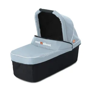 Out n About Nipper V5 Single Carrycot - Rocksalt Grey -  Please allow 10 days for delivery