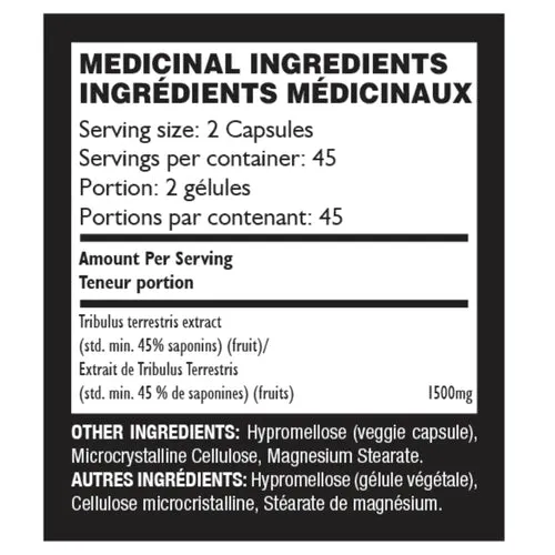 Pakd Sports Nutrition Tribulus 1500, 90 Capsules