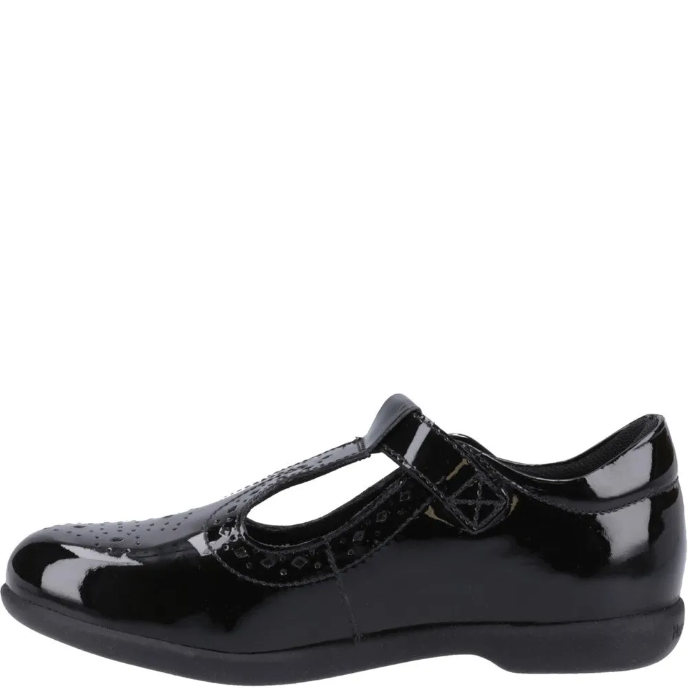 Patent Black Britney Junior School Shoes