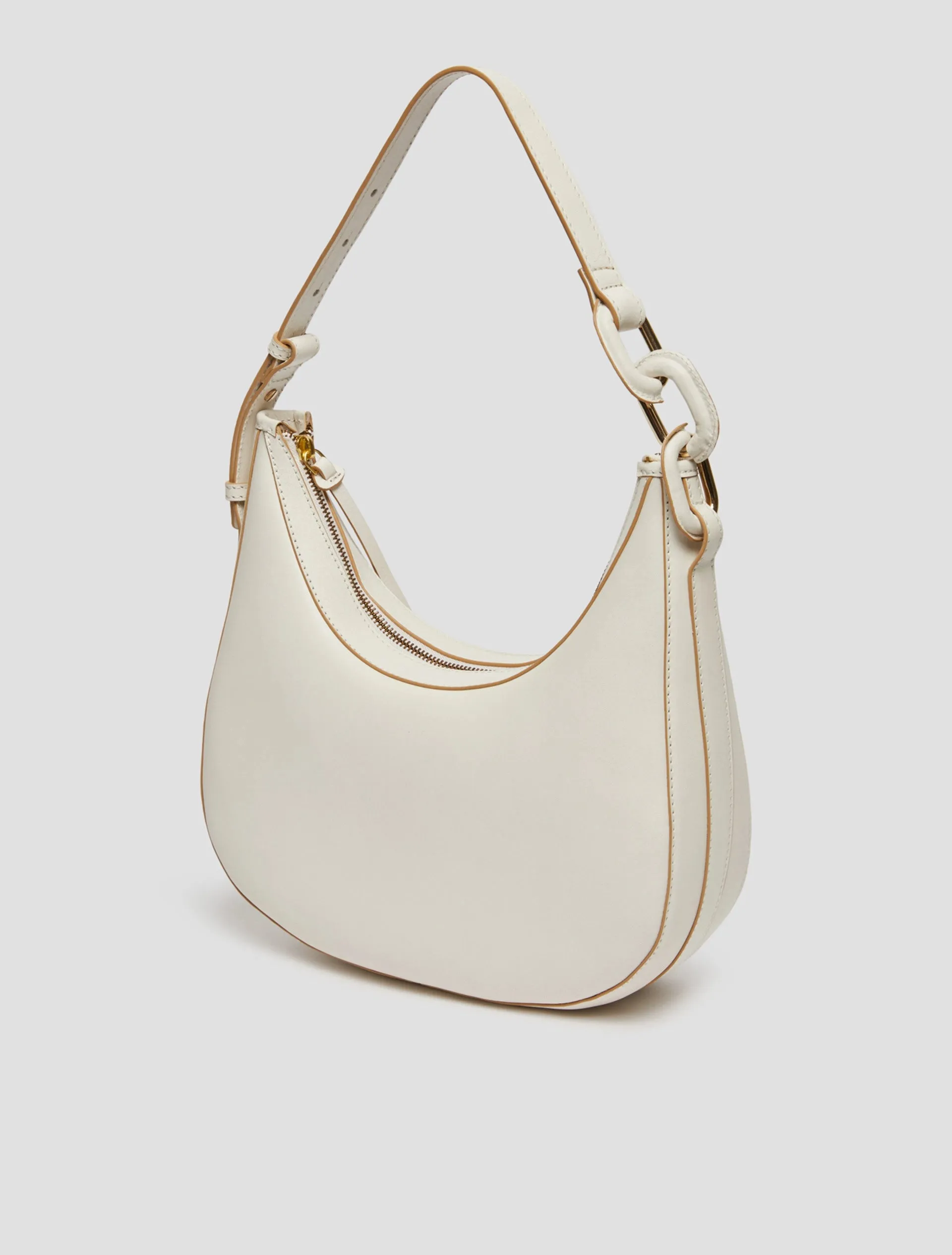 Penny Black Merce Off White Leather Handbag