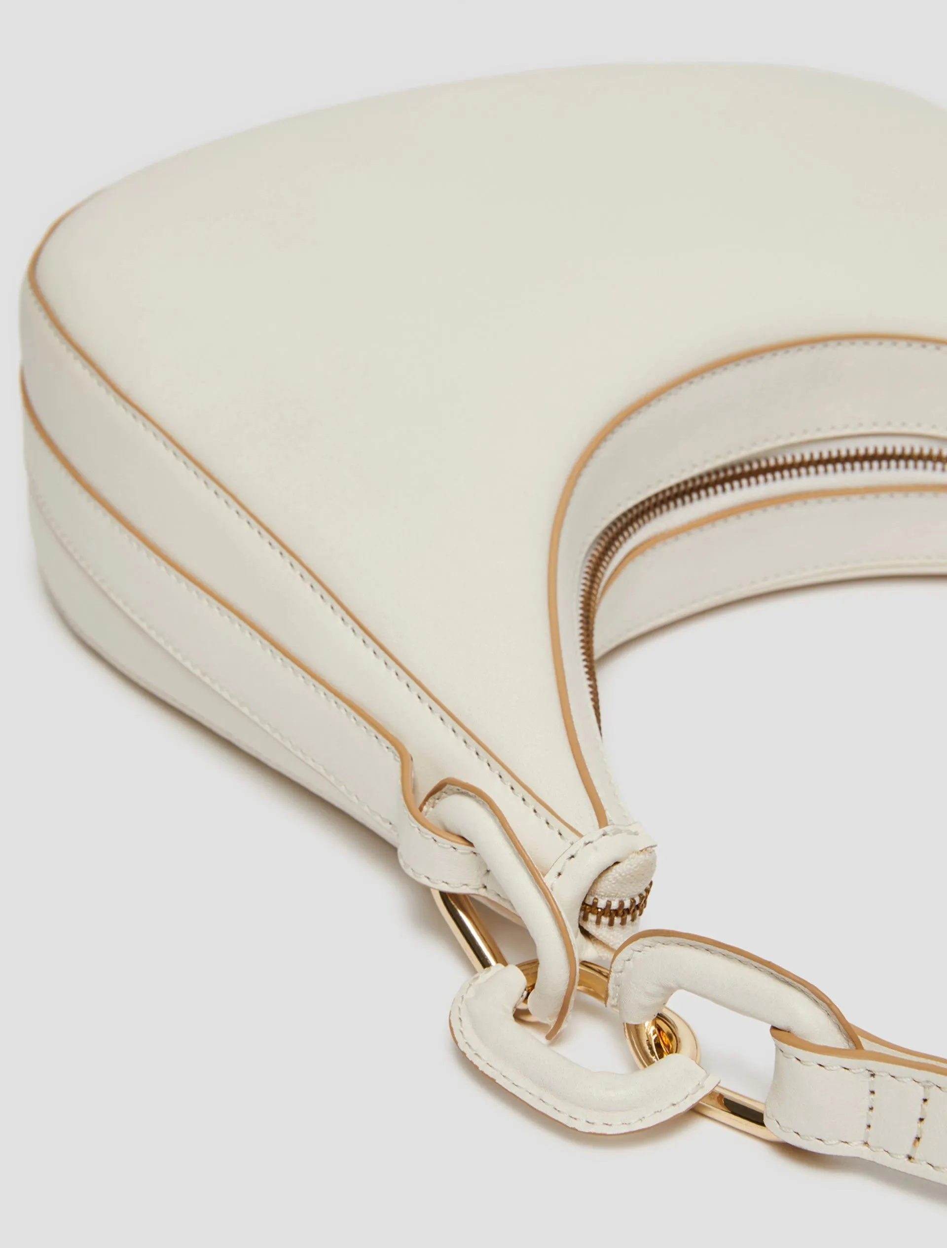 Penny Black Merce Off White Leather Handbag