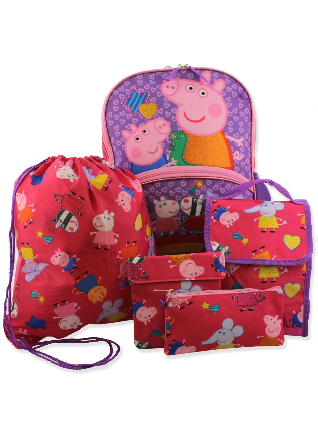 Peppa Pig 16" School Backpack Set