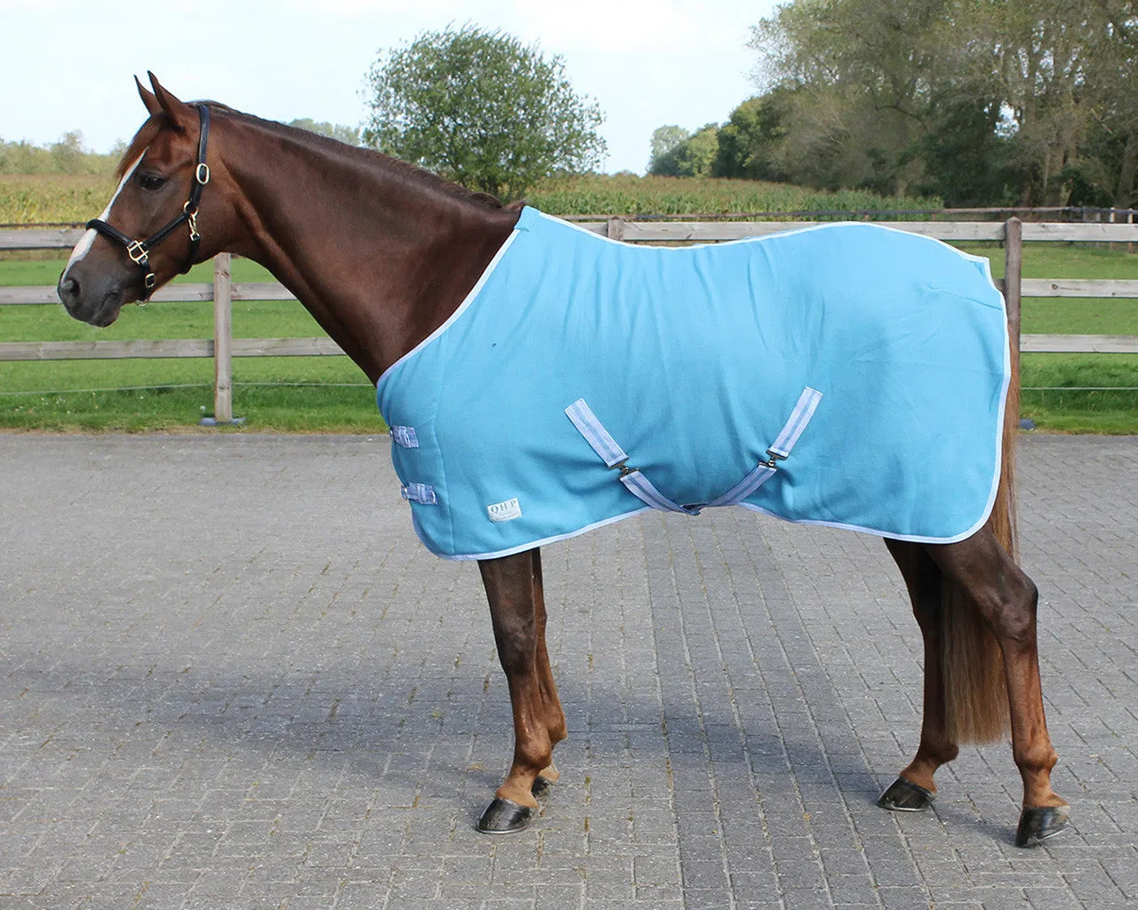 Personalised Equestrian Horse Pony Fleece Rug Cooler - Hearts Style