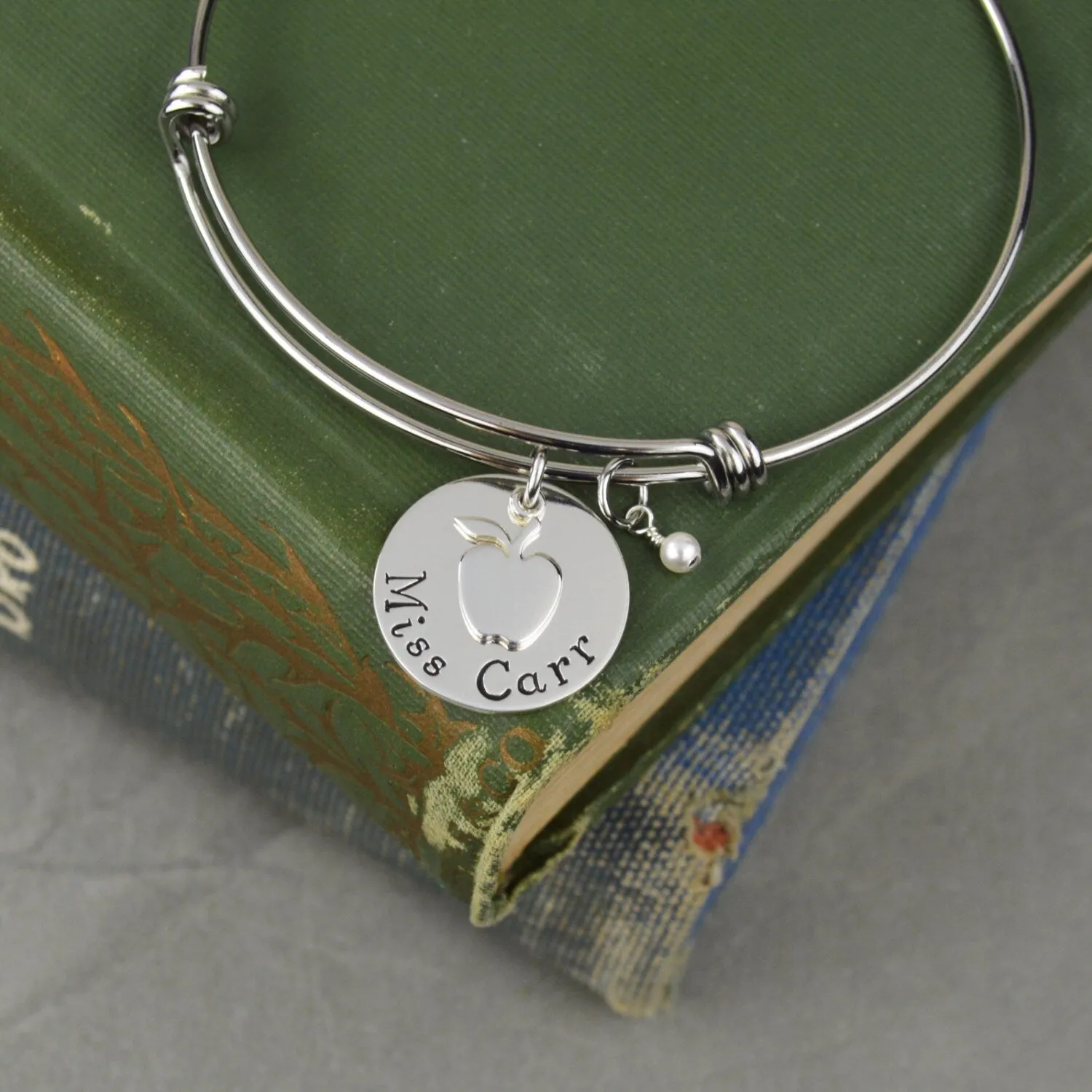 Personalized Teacher Bangle