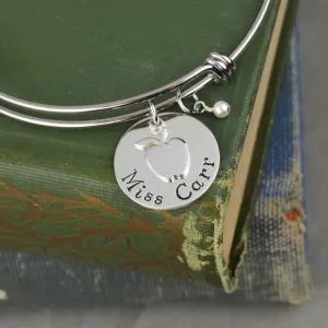 Personalized Teacher Bangle