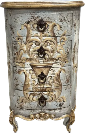 Peruvian Home Furnishings Solene Chest with Drawers Rustic Grey