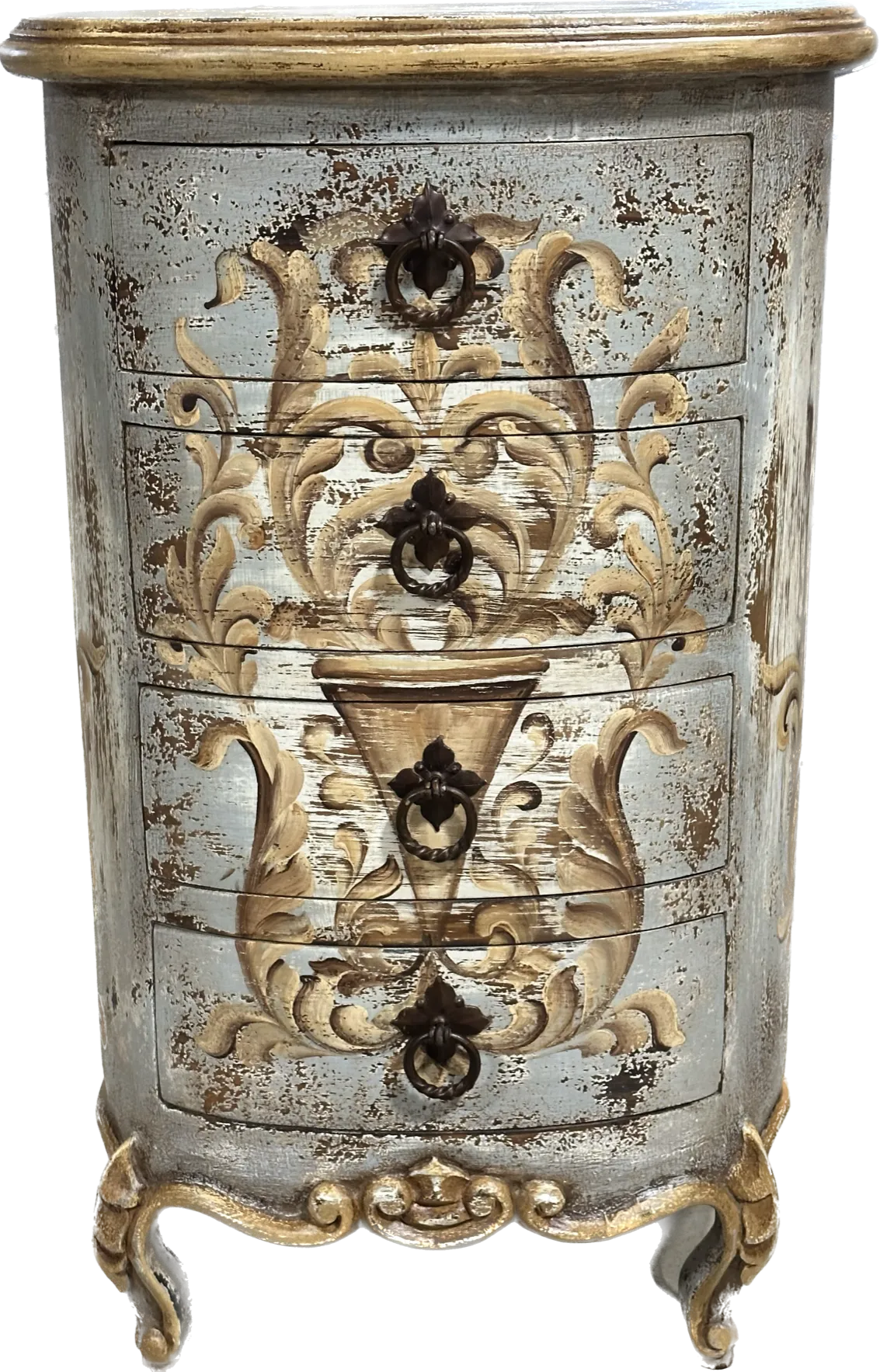 Peruvian Home Furnishings Solene Chest with Drawers Rustic Grey